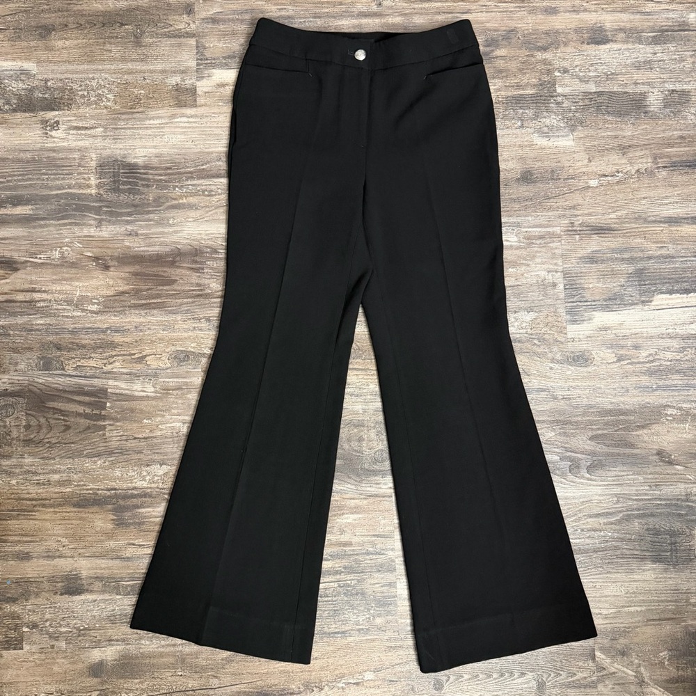 Talbots Providence Pants Black Women’s Black High-Rise Flare Dress Pants Sz 4